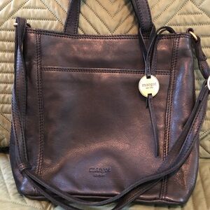 Black Leather Margot handbag
